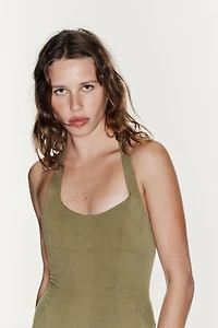 SHORT HALTER DRESS