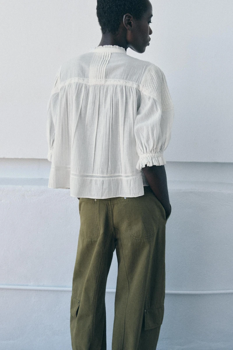ROMANTIC COTTON SHIRT ZW COLLECTION