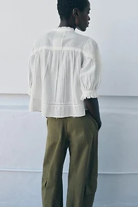 ROMANTIC COTTON SHIRT ZW COLLECTION