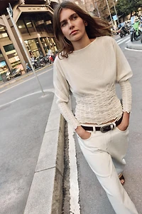 PULL EN MAILLE NID D'ABEILLE