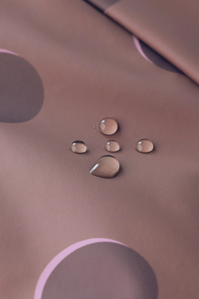 POLKA DOT WATER-RESISTANT RAINCOAT