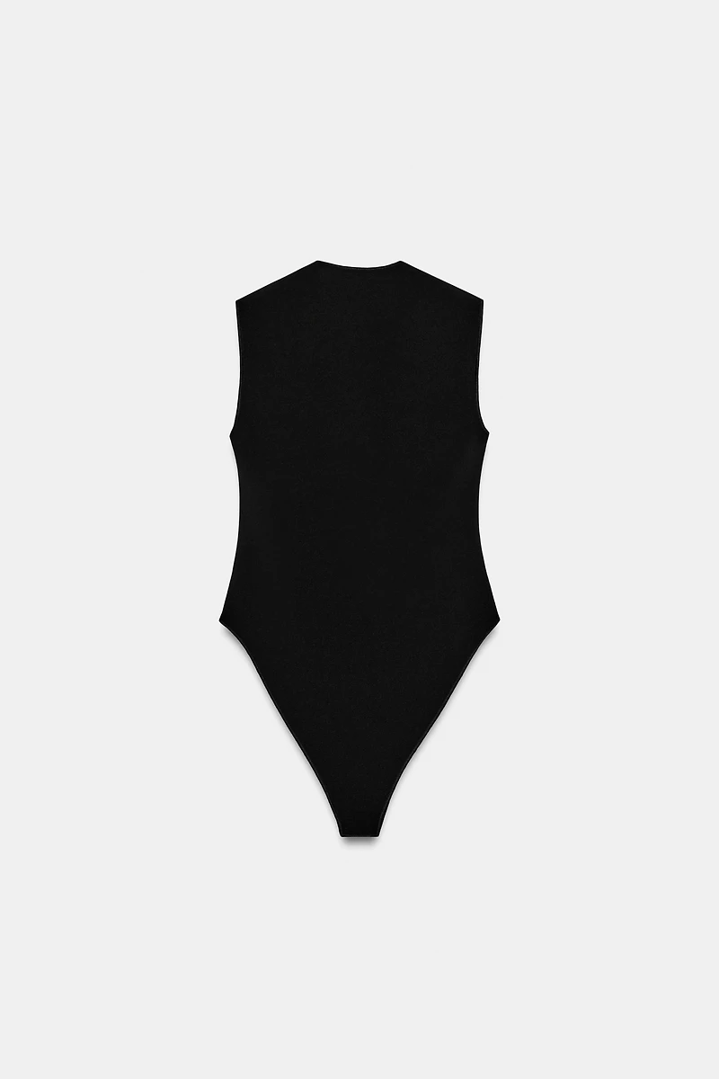 STRETCH SQUARE NECK BODYSUIT