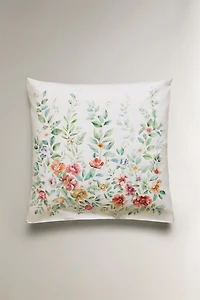 FLORAL PRINT COTTON PILLOWCASE