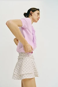 RUFFLED POLKA DOT SKORT