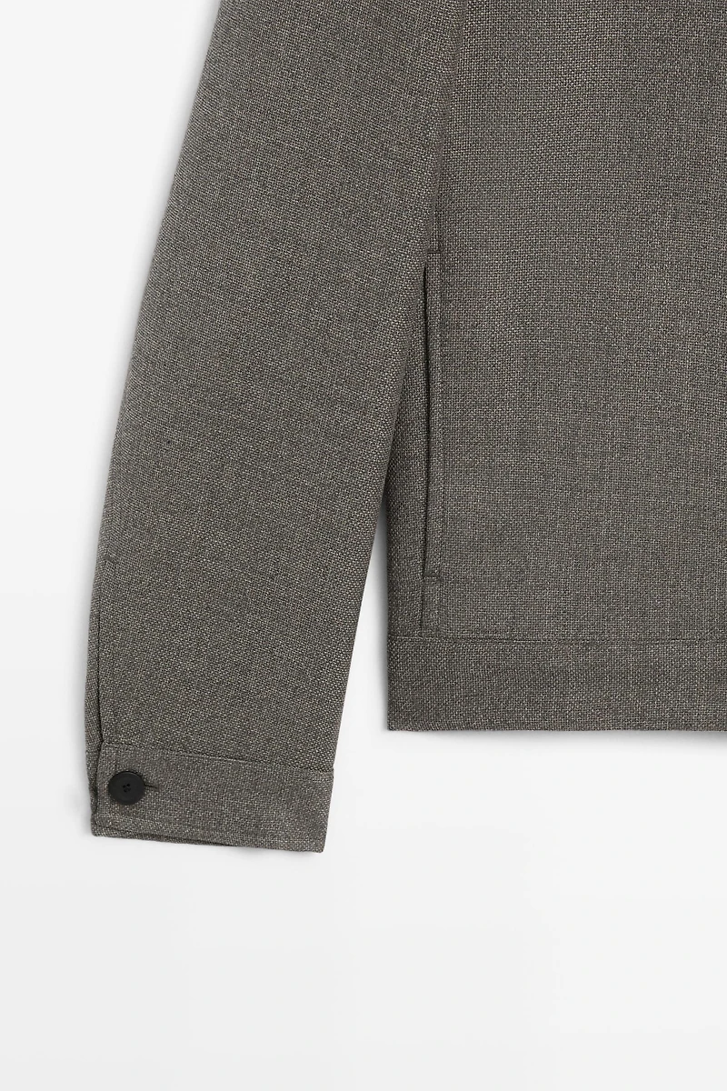 100% wool structured jacket