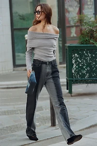Z1975 WIDE LEG HIGH WAIST COMBINED JEANS