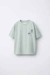 T-SHIRT EFFET DÉLAVÉ PIÈCES