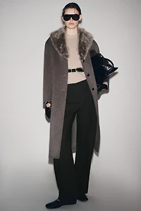 MANTEAU EN MÉLANGE DE LAINE ZW COLLECTION ÉDITION LIMITÉE