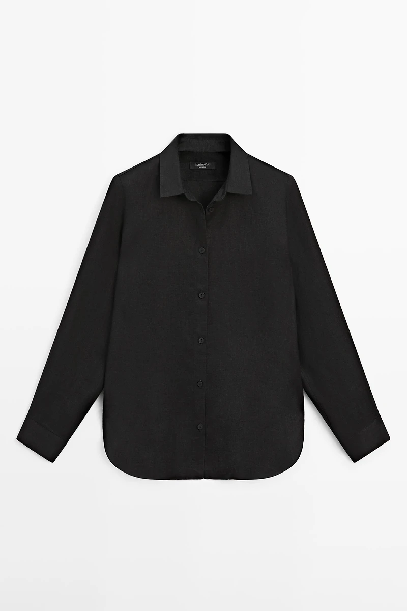Flowing 100% linen shirt