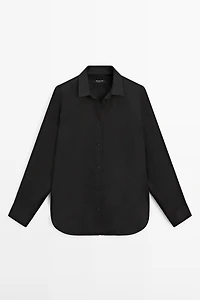 Flowing 100% linen shirt
