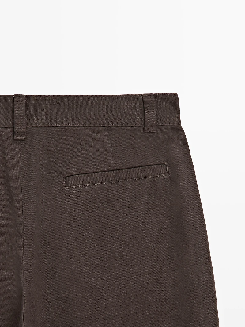 Pantalon large en coton