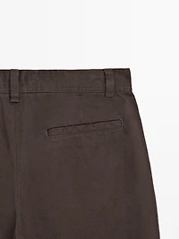 Pantalon large en coton