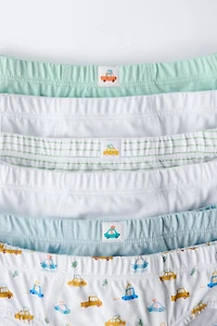 2-6 YEARS/ SIX-PACK OF DINO & CAR BRIEFS