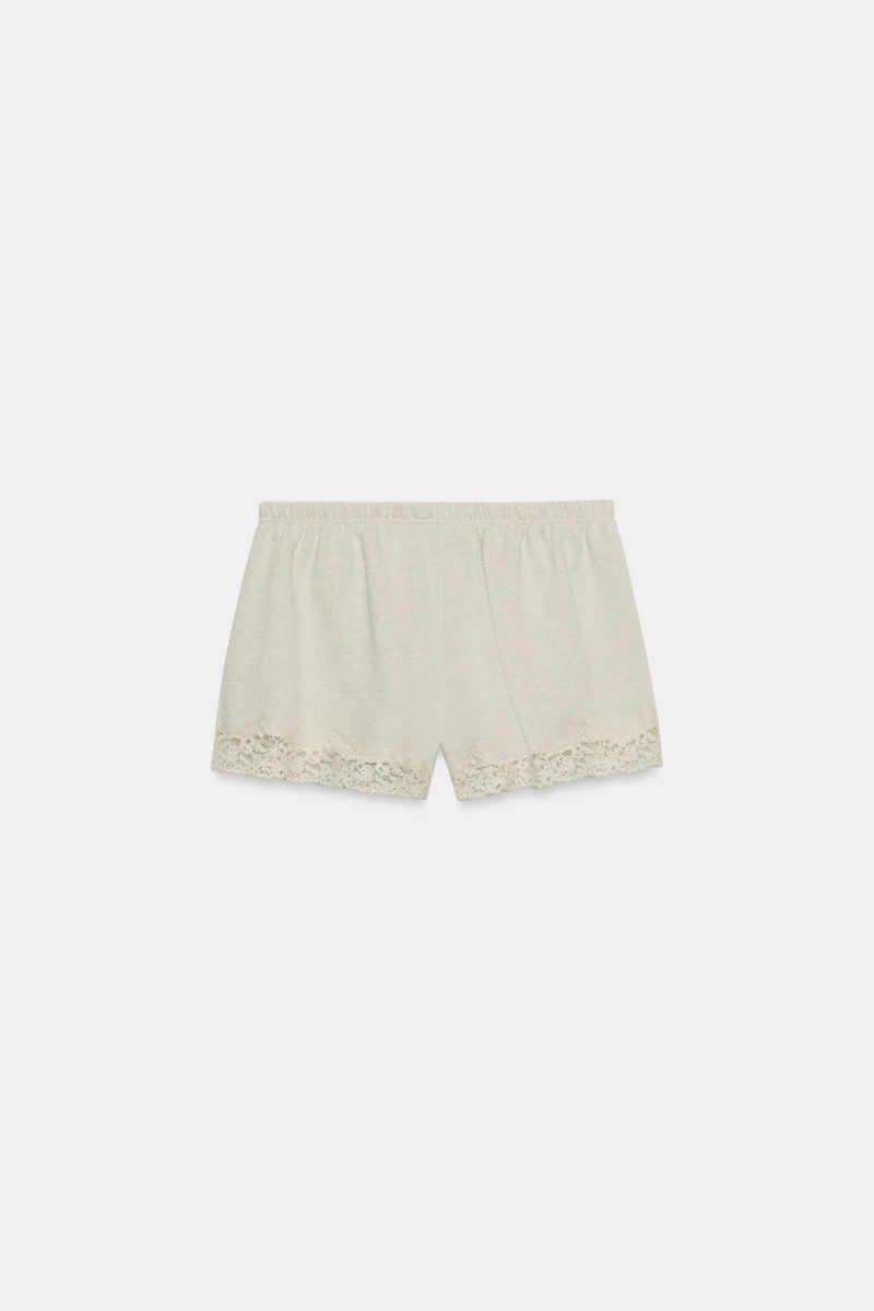 LACE COMBINATION SHORTS