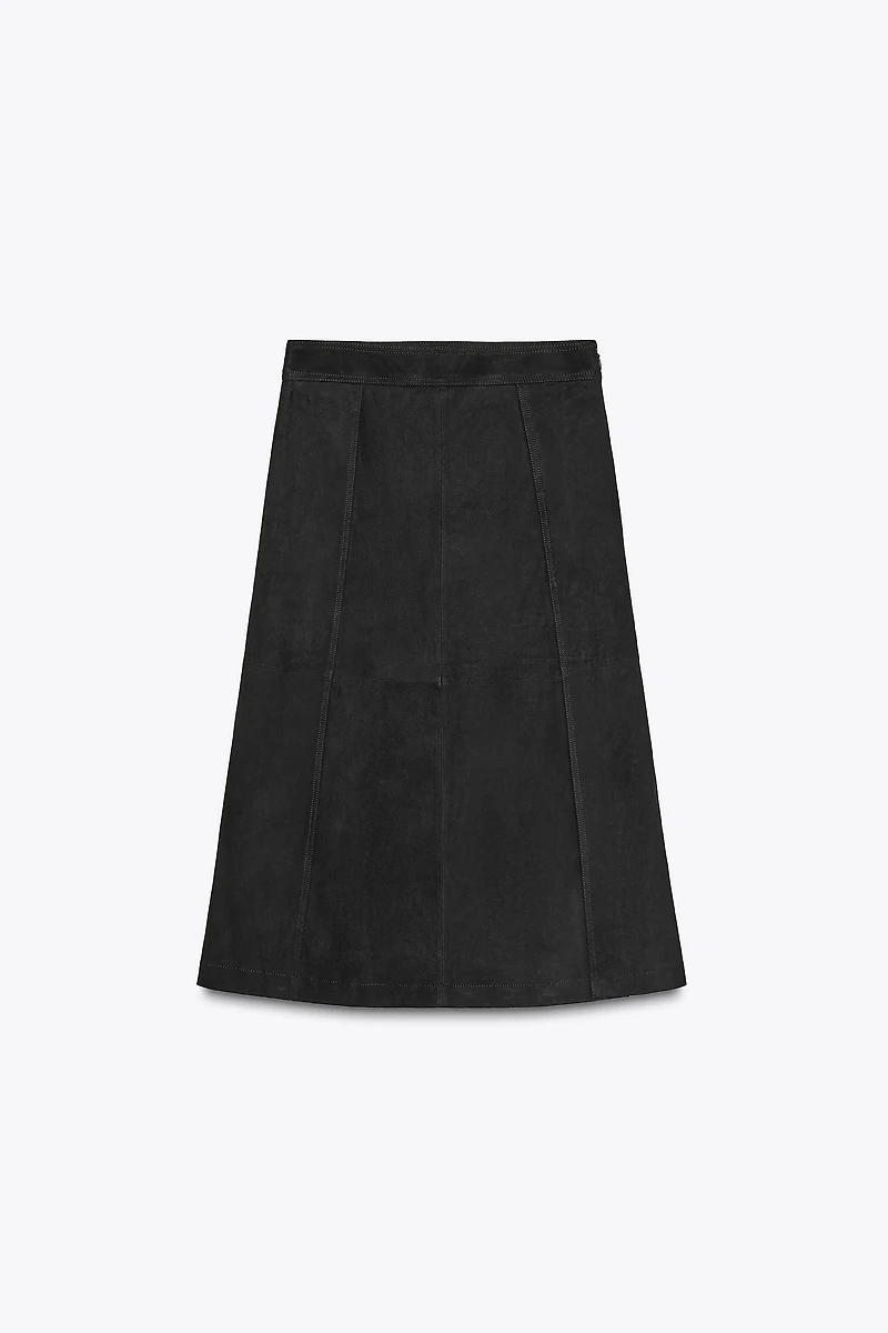 ZW COLLECTION LIMITED EDITION SUEDE LAYERED SKIRT