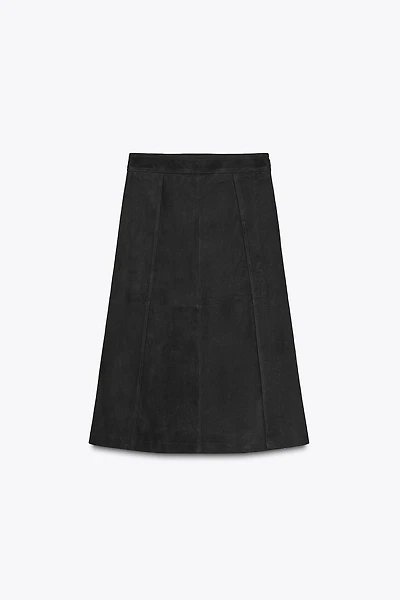 ZW COLLECTION LIMITED EDITION SUEDE LAYERED SKIRT