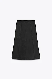 ZW COLLECTION LIMITED EDITION SUEDE LAYERED SKIRT