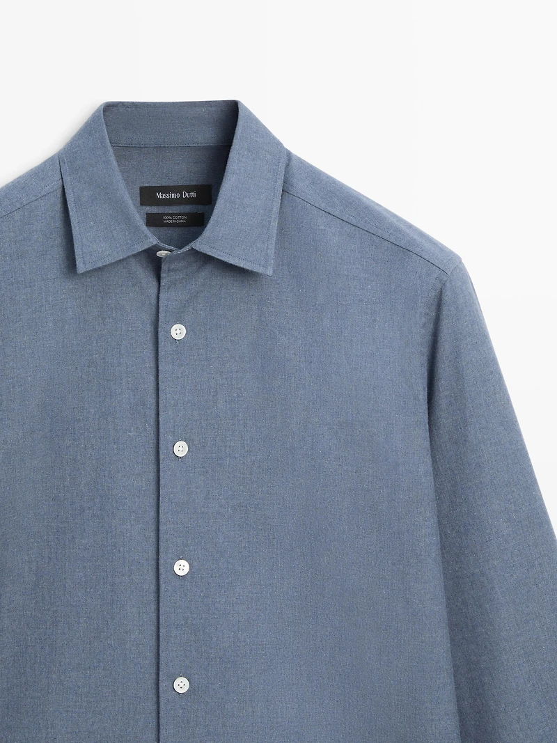 Melange Oxford shirt