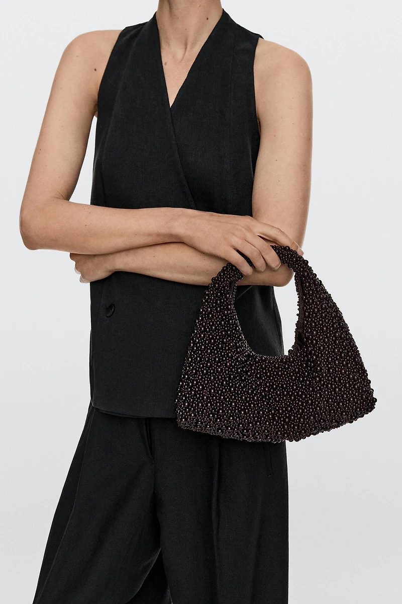 Mini bag with beading