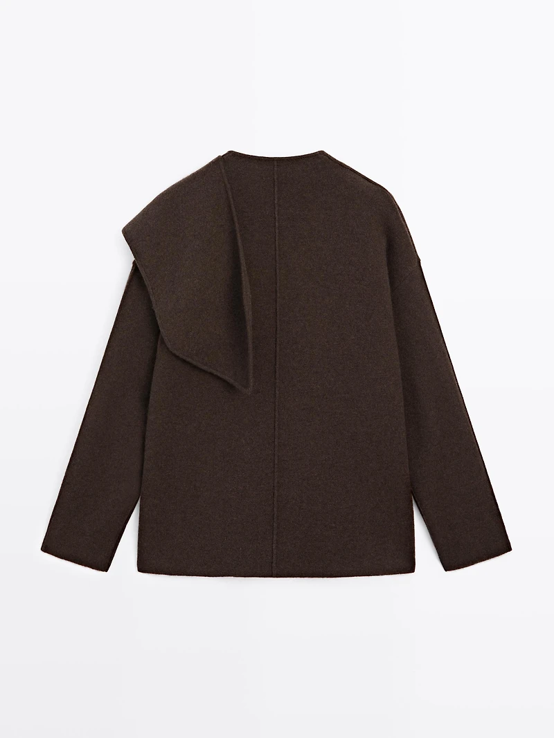 Cashmere blend cape cardigan