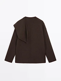 Cashmere blend cape cardigan