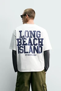RELAXED FIT WASHED PRINT T-SHIRT