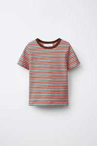 CONTRAST STRIPE T-SHIRT