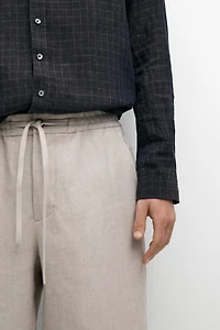 100% linen textured co-ord pants
