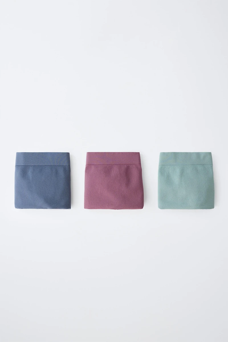 8-14 ANS / LOT DE TROIS JUPES-CULOTTES SEAMLESS