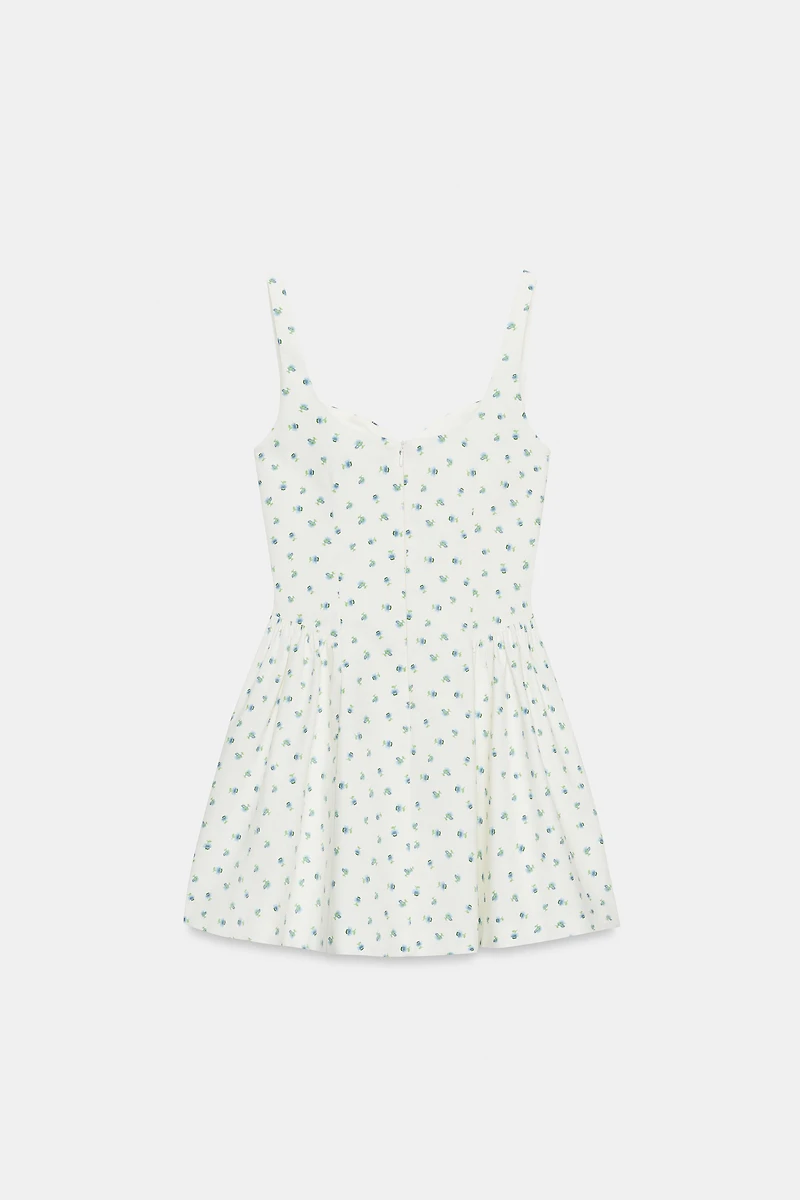 FLORAL PRINT VOLUME DRESS