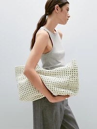 Top scintillant à col rond