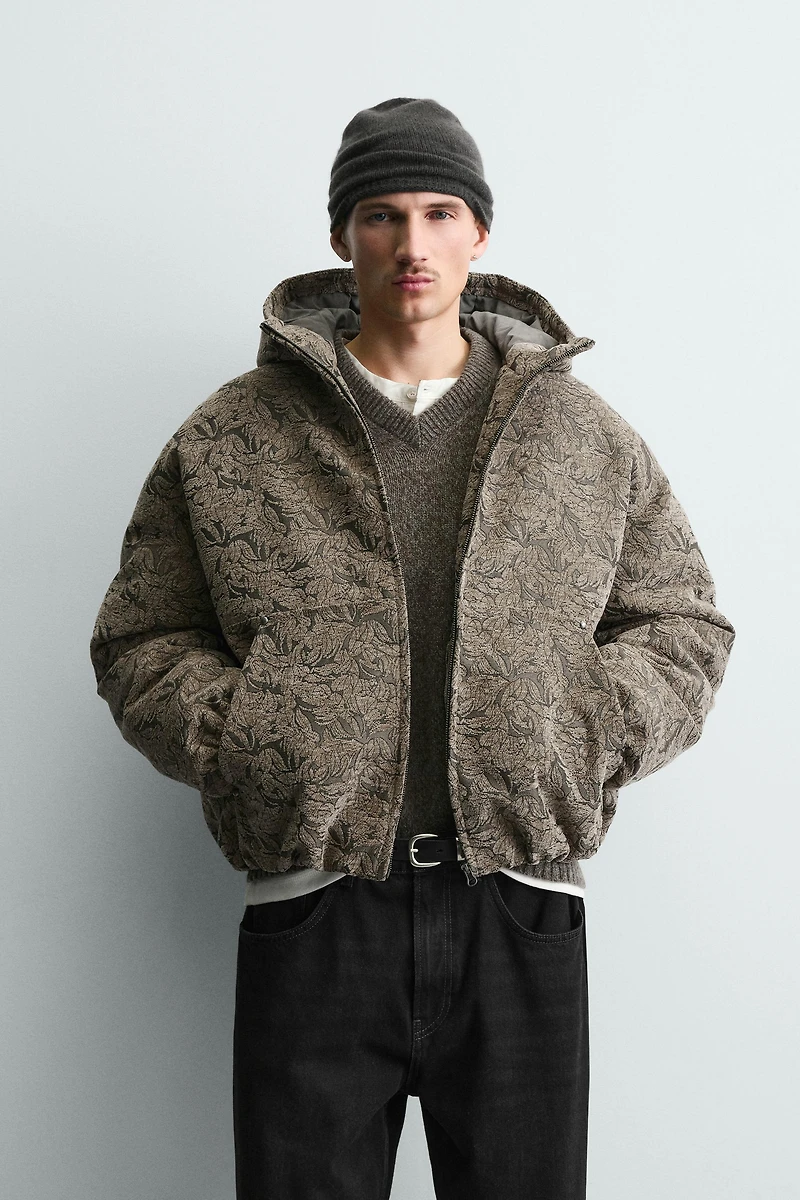 JACQUARD PUFFER JACKET