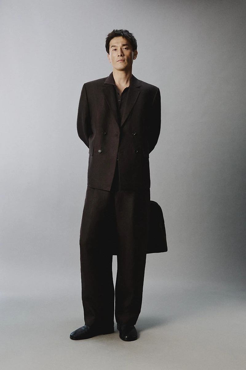 PANTALON DE COSTUME 100% LIN