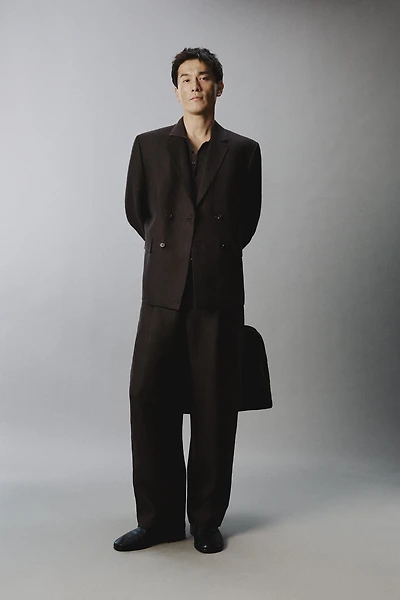 PANTALON DE COSTUME 100% LIN