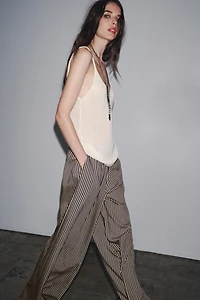 ZW COLLECTION STRIPED FLOWY PANTS