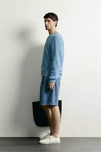 COTTON-LINEN REGULAR FIT SWEATER