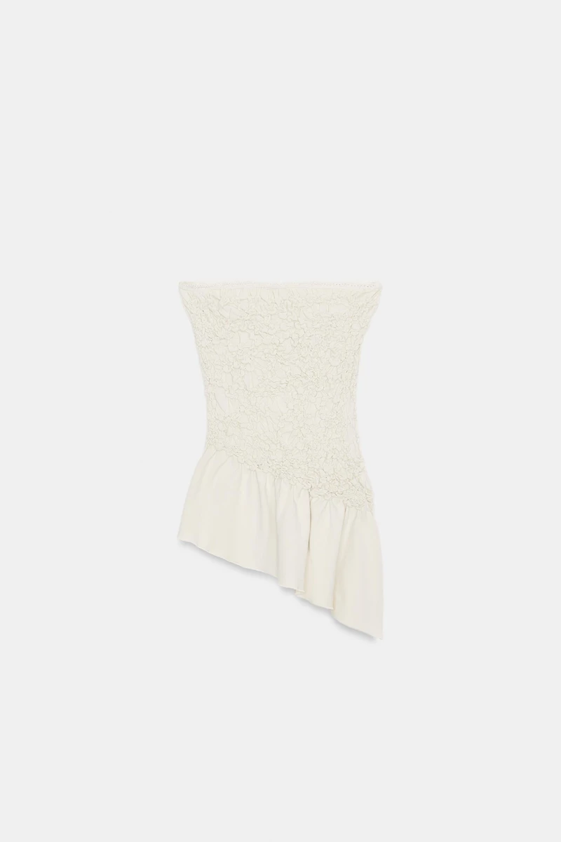 ASYMMETRIC BANDEAU TOP