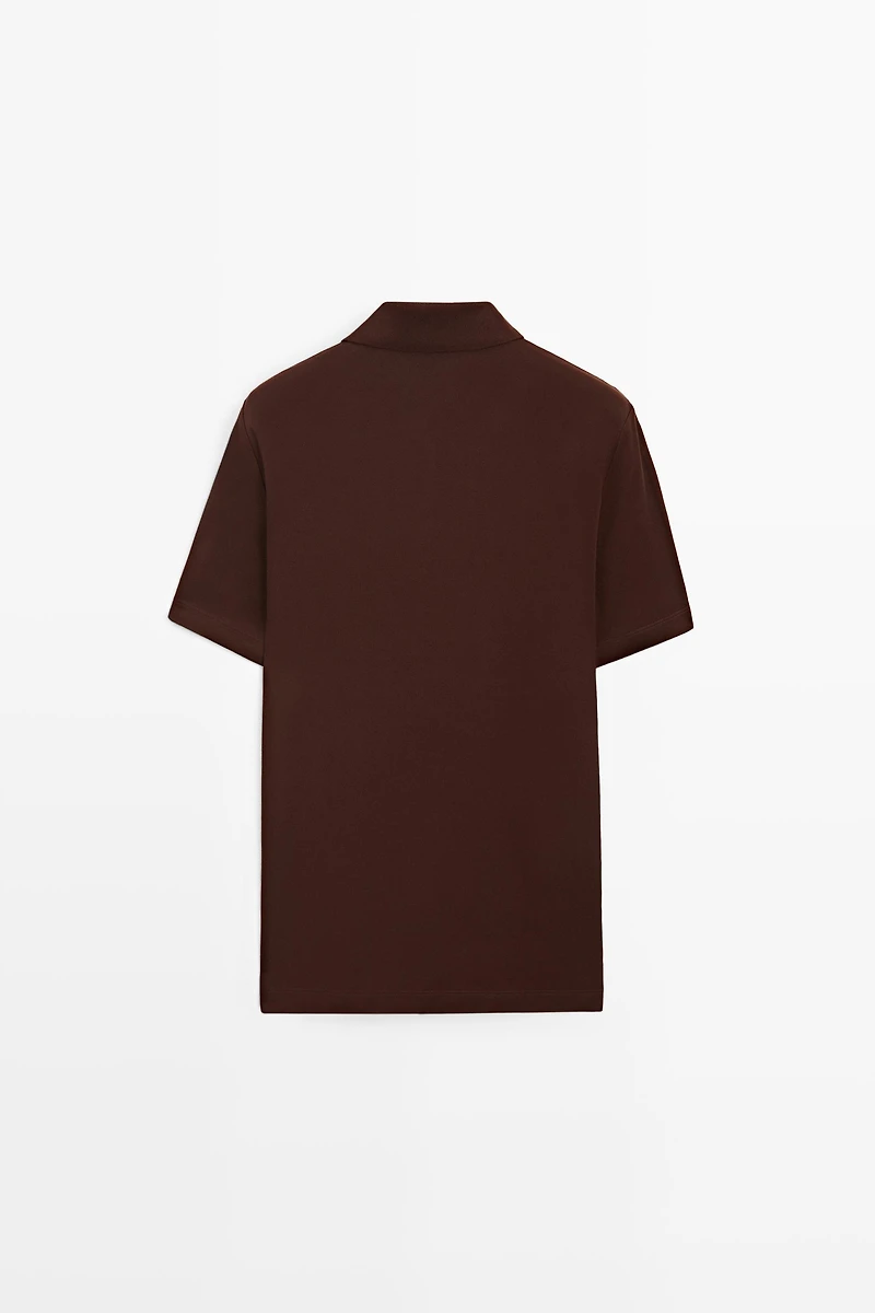 100% cotton short sleeve polo shirt