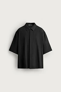 TEXTURED BOXY FIT SHIRT