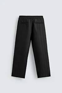 PANTALON EN JACQUARD À RAYURES
