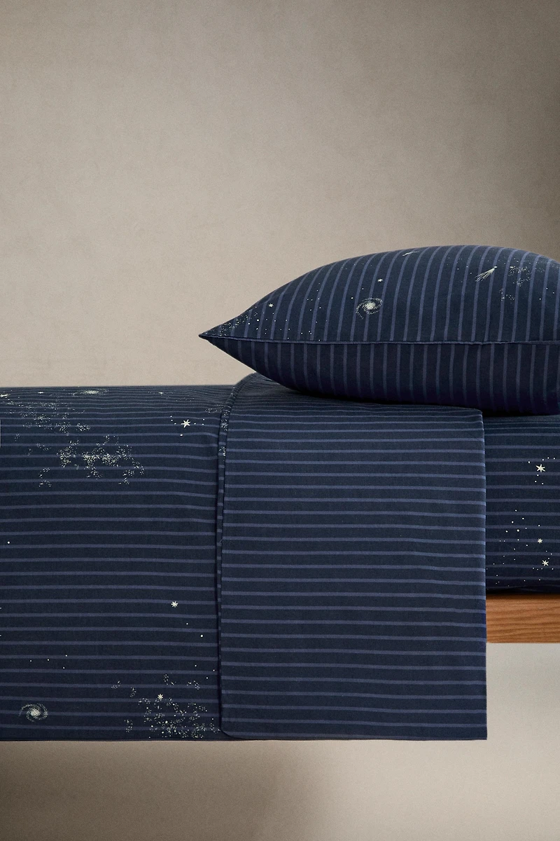 KIDS' SPACE STRIPE DUVET COVER