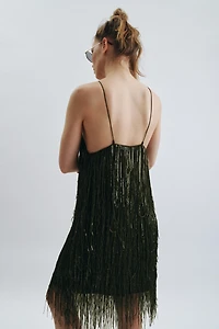 ROBE À FRANGES ET PAILLETTES ZW COLLECTION