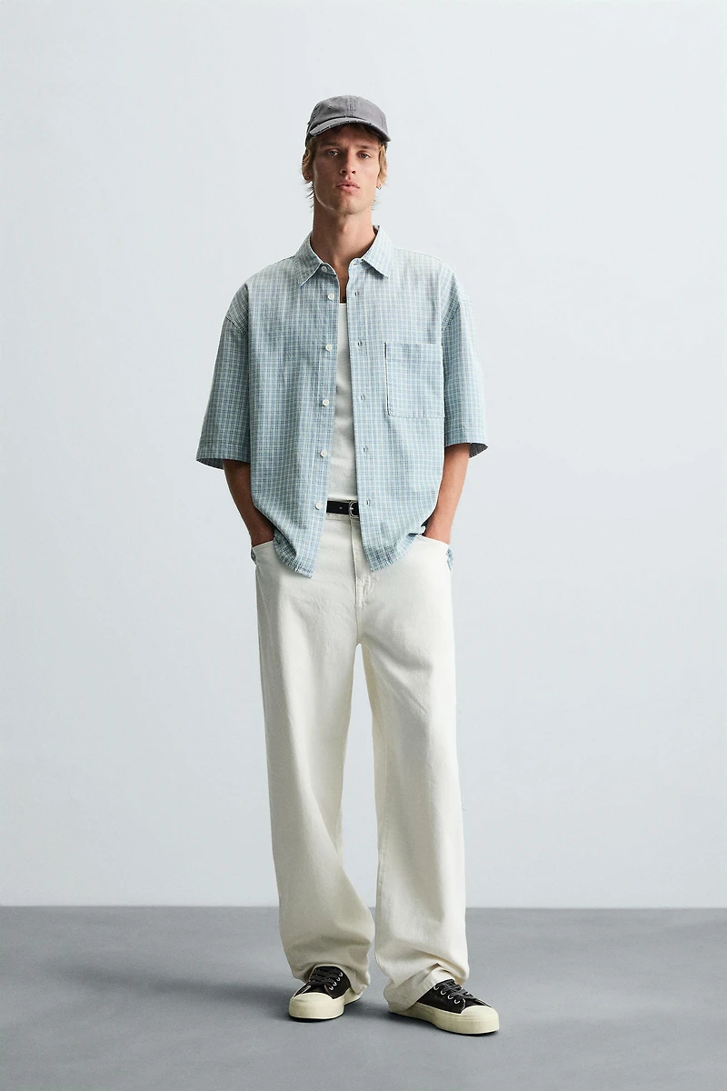 CHEMISE DÉCONTRACTÉE À CARREAUX