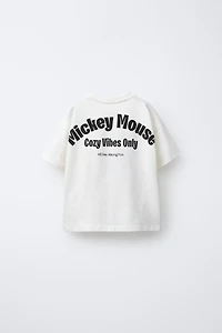 MICKEY MOUSE © DISNEY EMBROIDERED MEDIUM WEIGHT T-SHIRT