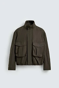 VESTE COURTE EFFET CIRÉ AARON LEVINE X ZARA
