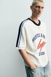 RETRO STRIPE KNIT T-SHIRT