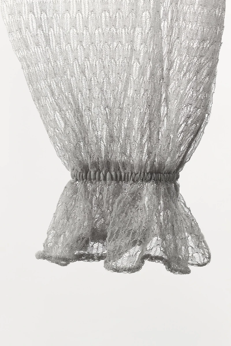 RUFFLED BLOOMER KNIT PANTS