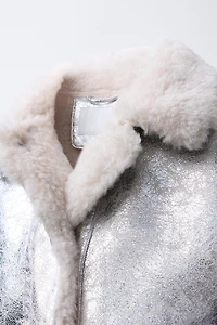 METALLIC DOUBLE-FACED JACKET