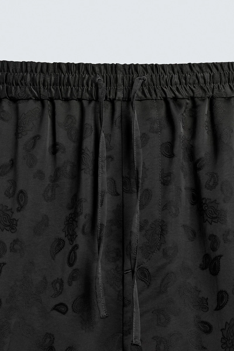 PANTALON FLUIDE DE COSTUME JACQUARD PAISLEY LIMITED EDITION