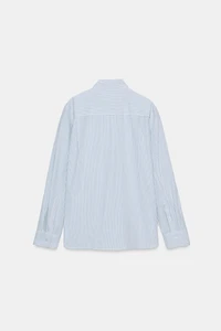 CHEMISE EN POPELINE À RAYURES